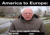America to Europe: I am once again asking for your made with mematic eggs