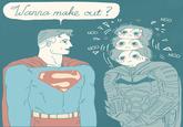 A redraw of a comic panel by artist Sophia Foster-Dimino. The redraw replaces the characters with Batman and Superman.