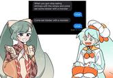 A "meme":https://knowyourmeme.com/memes/memes that shows two different versions of "Hatsune Miku":https://knowyourmeme.com/memes/subcultures/hatsune-miku-vocaloid paired with the text messages in the original meme.