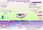 GAY GAY Homosexual GAY MEN HAVE CHROMOSOMES WOMEN HAVECHROMOSOMES intersex people also EXIST HELL YEAH This is hormone 1STROGEN. TETOSTERONE. This is hormone Tetosterone Estrogen A man with extra levels of estrogen is Cool A woman with extra levels of estrogen is cool A man with extra levels of Tetosterone is Cool A woman with extra levels Tetosterone is Cool WOW There are GENDER MAN and WOMAN and more! Sex and gender are NOT the same thing. There is A difference. someone born with a penis can claim they are a woman, this is transgender YIPPEE if you were born with a penis:YAY If you're born with a vagina:YAY people CAN have breast. have o vagina. HAVE PERIODS HAVE WOMBS, EGGS, OR UTERUS BREASTS people CAN HAVE PENIS OR TESTICLES AND CAN PRODUCE VAGINA SEXUALITY(S) Straight means you are STRAIGHT SOOOO cool BISEXUAL Bisexual means you are SOOOO cool HOMOSEXUAL Homosexual means you are SO000 cool ACEVILAI Asexual means you are soooo cool LALALALA BE kind FACTS ARE cool Genderfluid 'Genderfluid' It is a term. woman. YAY You can be both a man and a Being transgender is SOOOO cool HOORAY On some occasions MEN CAN GIVE BIRTH OR BECOME PREGNANT, OR LACTATE. A FTM giving birth is a man giving birth because MPREG PRODUCE SPERM. YIPPEE some WOMAN CAN A MTF winning a 'worlds tallest woman' award should because they are worlds tallest woman count
