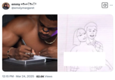 Tweet inspired by fitness influencer "Ashton Hall's":https://knowyourmeme.com/memes/people/ashton-hall "morning routine":https://knowyourmeme.com/memes/ashton-halls-morning-routine, joking that he may be drawing a doodle made by Dennis from _It's Always Sunny in Philadelphia_.