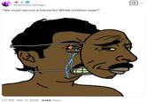 + @NewWorldAnglo "We must secure a future for White children saar!" 1:17 PM · Mar 17, 2025 3,144 Views 1997 Q
