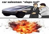 Wanna buy a Tesla? | /r/memes car salesman: *slaps roof*