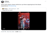Several internet users criticized the concertgoer for recording themselves playing chess in the front row of a MIKE concert, including X user @odivse who wrote, "them ppls playin chess while bro up there rapping bout the black experience #ImNoticing."