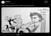 MiloDX @supermilobros Nearly every cg/live action hybrid movie does this Ø Live Action Actor CG Character 11:32 PM · Mar 25, 2025 3.8M Views