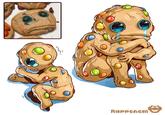 Artwork by Rappenem. The art depicts the sad cookie meme as a character.