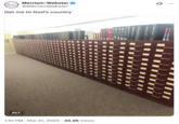 A "tweet":https://knowyourmeme.com/memes/sites/twitter-x from Merriam-Webster about Morgan Wallen's "Get Me To God's Country" as the caption.