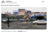 A photo of Citi Field with Morgan Wallen's "Get Me To God's Country" as the caption.