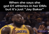 A meme using an image of "LeBron James":https://knowyourmeme.com/memes/people/lebron-james to joke about "_Roblox_":https://knowyourmeme.com/memes/subcultures/roblox quarterback Jay Baker (JayBakerr).