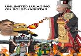 A version of the "Unlimited Genocide" meme featuring Brazilian President Lula throwing fireballs at Bolsanaor supporters.