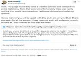 Karl Jobst ❤ @karljobstgaming I lost. The judge found Billy to be a credible witness and believed his entire testimony. From that point on unfortunately there was really nothing that could have saved me. I will now obviously consider my options. Q I know many of you will be upset with this and I am sorry for that. Thank you again for all the support I have received and I will endeavor to work as hard as I can to repay all that you are owed. Readers added context they thought people might want to know Jobst was unable to defend at least five separate claims he made in his videos about Billy Mitchell. The legal challenge primarily contested videos which implied Mitchell's prior behavior and legal actions may have contributed to the suicide of YouTuber Apollo Legend. queenslandjudgments.com.au/caselaw/qdc/20... ... Do you find this helpful? Rate it Context is written by people who use X, and appears when rated helpful by others. Find out more. Last edited 10:19 PM · Mar 31, 2025 1.5M Views