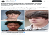 A "tweet":https://knowyourmeme.com/memes/sites/twitter-x from a Black Twitter user who argues that Austin Metcalf was the aggressor and that Karmelo Anthony was only practicing self-defense. The user's statement was both championed and criticized.