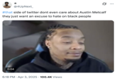 A "tweet":https://knowyourmeme.com/memes/sites/twitter-x criticizing the right-wing pundits on X for politicizing the murder of Austin Metcalf to sow racial tension in the "U.S.":https://knowyourmeme.com/memes/cultures/united-states-of-america
