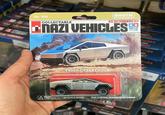 Elon's nazi vehicle STUA AIN AMERIC No. 009 COLLECTABLE WOTW wankersoftheworld.com 収集可能なナチスの車両 NAZI VEHICLES MADE IN THE USA アメリカ製 A TESLA CYBERTRUCK WARN...... PUKING HAZARD 1:64 SCALE MODEL MAY CONTAIN TRACES OF KETAMINE DERMAN Far From Home N N LE