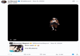 November 6th, 2024 tweet by @JaMorant Ja Morant was one of the first to use a BenJammins GIF to viral effect. This GIF shows the streamer doing the "griddy" and making an "L" with his hands.