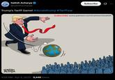 Satish Acharya ❤ @satishacharya Trump's Tariff Game! #donaldtrump #Tariffwar Subscribe 0 SUBSCRIBE www.patreon.com/cartoonistsatish SATISH ACHARYA . 4:59 AM Apr 9, 2025 9,446 Views