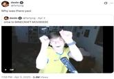A tweet reading, "Why was there yaoi?" The tweet refers to the Minecraft movie.