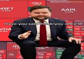 A "Have You Said Thank You Once":https://knowyourmeme.com/memes/jd-vance-have-you-said-thank-you-once meme using the Red S&P 500 Stock Market Map behind Vice President "J.D. Vance":https://knowyourmeme.com/memes/people/jd-vance.