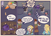 This is Dee from The Obsidian Archives, getting cooked by the Dungeon Meshi crew.