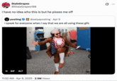 BenJammins Colonizing / White-Washing GIFs Tweet featuring a GIF of streamer BenJammins replacing "Druski Dancing":https://knowyourmeme.com/memes/druski-dancing with himself, prompting @StaleGrapes108 to write, "i have no idea who this is but he pisses me off."