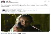 A "tweet":https://knowyourmeme.com/memes/sites/twitter-x asking, "I'm not weird for thinking maybe they could have recast for season 2?" regarding actress Bella Ramsey as Ellie in HBO's "_The Last of Us_":https://knowyourmeme.com/memes/subcultures/the-last-of-us-hbo-series series.