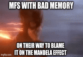 MFS WITH BAD MEMORY imgflip.com ON THEIR WAY TO BLAME IT ON THE MANDELA EFFECT