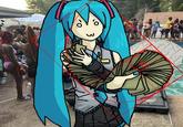 A "redraw":https://knowyourmeme.com/memes/redraw of "Hatsune Miku":https://knowyourmeme.com/memes/subcultures/hatsune-miku-vocaloid doing the "Golden Ratio":https://knowyourmeme.com/memes/the-golden-ratio money spread.