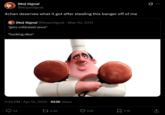(No) Signal @NopeSignal 4chan deserves what it got after stealing this banger off of me (No) Signal @NopeSignal May 30, 2021 *gets criticized once* *f------ dies* 2:20 PM Apr 15, 2025 923K Views 34 2.4K 50K 2.1K