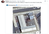 Several internet users reacted to the Google Earth satellite view of a yard within the El Salvador CECOT facility posted by X user @YourAnonCentral, with X user @suchnerve writing, "i keep seeing this pic and i REALLY hope it’s not what it looks like."