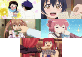 Sauces:
* Kosaki Onodera from Nisekoi
* Umi Sonada from Love Live! School Idol Project 2nd Season
* Yurika Nijino from Invaders of the Rokujyoma!?
* Akari Akaza from Yuru Yuri♪♪
* Lu Shaotang from Sakamoto Days