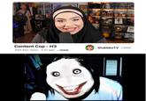 A meme comparing Frogan to Jeff the Killer. The tweet reads, "jumpscare in new idubbbz video."