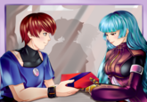 King of Fighters (KOF): Chris and Kula Diamond Valentine
https://www.deviantart.com/elivdraws/art/KOF-fanfic-Chris-y-Kula-Diamond-Valentine-959156594