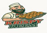 AI art of Keemstar with a Krispy Kreme donut box. It reads "Krispy Keem."