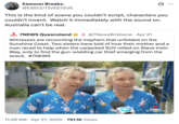 A "quote tweet":https://knowyourmeme.com/memes/quote-retweets-qrts of the "Australian":https://knowyourmeme.com/memes/cultures/australia twin sisters Bridgette and Paula Powers talking in sync on a news report while describing their mother's carjacking in Sunshine Coast, Queensland.