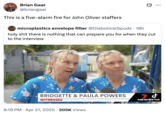 A "quote tweet":https://knowyourmeme.com/memes/quote-retweets-qrts of the "Australian":https://knowyourmeme.com/memes/cultures/australia twin sisters Bridgette and Paula Powers talking in sync on a news report while describing their mother's carjacking in Sunshine Coast, Queensland.