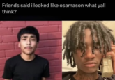A "meme":https://knowyourmeme.com/memes/memes using the photo of Latino "Edgar":https://knowyourmeme.com/memes/edgar-edgar-haircut "influencer":https://knowyourmeme.com/memes/social-media-influencer and "TikToker":https://knowyourmeme.com/memes/sites/tiktok Lil G standing in front of a red brick wall.
