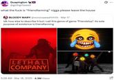 ... Guapington @gothgirlweed what the f--- is “friendfarming” n---- please leave the house BLOODY MARY @wooosaaaahhhhh . Mar 17 idk how else to describe it but i call this genre of game "Friendslop". its sole purpose of existence is friendfarming LETHAL COMPANY 5:28 AM - Mar 18, 2025 4.3M Views • >:( m :-) PC
