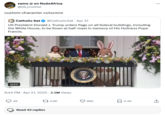 custom character cutscene same @ on NudeAfrica @lib_crusher custom character cutscene Catholic Sat @CatholicSat Apr 21 US President Donald J. Trump orders flags on all federal buildings, including the White House, to be flown at half-mast in memory of His Holiness Pope Francis. 0:23 OF THE SIDENT RESIDE THE PREST 6:44 PM - Apr 21, 2025 - 2.5M Views 49 Read 49 replies 4.6K STATE 96K 4.4K