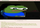 : Anonymous 07/20/24(Sat)00:29:20 No.78210908 1704702905072734.jpg 41 KB JPG 03-59 >be me >just wasting my friday >suddenly remember a post a few months ago from an anon with terminal cancer that had a few months to live >remember he might not be with us anymore if he wasn't larping >start crying any other crybabies on this board