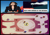Z 3 + BREAKING NEWS NEXT POPE CHOSEN AT THE VATICAN t F t @yapinians