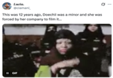A "tweet":https://knowyourmeme.com/memes/sites/twitter-x about singer-songwriter Doechii for seemingly doing an Asian voice in an old "YouTube":https://knowyourmeme.com/memes/sites/YouTube video.