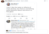 A tweet by @sam_alberti posted in reply to a post asking for the "worst Twitter reply of all time." @sam_alberti reposted a tweet from January 2023, when Peter Pham responded to Elon Musk tweeting about red wine by recounting an interaction with Elon Musk from 2017. Pham recounts Musk reportedly saying, "honey badger drinks when he wants," and making the "clutch move of ordering us pizza at 1AM."