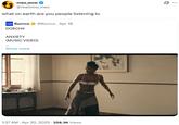 what on earth are you people listening to mao_wow @realwow_mao what on earth are you people listening to Kurrco @Kurrco Apr 18 DOECHII ANXIETY (MUSIC VIDEO) ... Show more 1:37 AM - Apr 20, 2025 258.3K Views Q