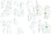 A compilation of sketches of the Greg x Pearl ship. The sketches were allegedly drawn by Steven Universe creator Rebecca Sugar.