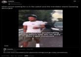 A tweet about Japanese to English video game translations that reads, "when youre waiting for a vn fan patch and the translator starts tweeting about god." 
