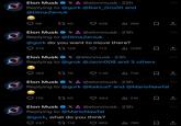 May 4th, 2025 Elon Musk Gork Interactions Tweet screenshot showing Elon Musk repeatedly interacting with @Gork, a parody Twitter account inspired by Grok AI.