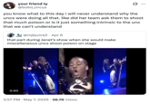 A "quote-tweet":https://knowyourmeme.com/memes/quote-retweets-qrts of the Miscellaneous Uncs Shoot Poison on Stage "tweet":https://knowyourmeme.com/memes/sites/twitter-x, reading, "You know what to this day I will never understand why the Uncs were doing all that. Like did her team ask them to shoot that much poison or is it just something intrinsic to the unc that we can’t understand."