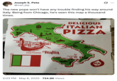 A Chicago Pope "meme":https://knowyourmeme.com/memes/memes about Pope Leo XIV and a local Chicago "pizza":https://knowyourmeme.com/memes/cultures/pizza place.