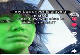 A meme photoshopping the "bus drive mitski" image. The meme was posted by X user Lazybones1327.