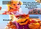 India & Pakistan Did you actually expect that India & Pakistan would bring WW3? Kinda! Everyone made with mematic